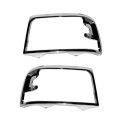 Headlight Bezel Pair For Ford Bronco 1992 1996 F150 F250 F350 1998 Chrome Fo2512130 Fo2513131 F2tz13064d F2tz13064c 