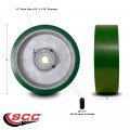 6 X 2 Green Polyurethane Tread On Cast Iron Keyed Drive Wheel 1 Plain Bore With Two 4 Set Screws Service Caster Brand