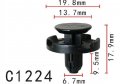 Autobahn88 Front Bumper Quarter Panel Push-type Clip Compatible With Subaru Oem 90914-0051 Pack Of 20