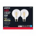Satco 6pk 4 5w G25 Globe Filament Led 3000k Medium Base Dimmable 40w Equiv