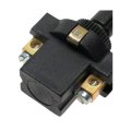 Push Pull Switch For Automotive Use Black Plastic Screw In Mounting With Terminal And Square Connector Alx-pau-si-hp4910-cla1 