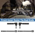 6pcs Front Inner Outer Tie Rod Ends Kit Suspension Steering End For Gmc Savana 1500 2003-2014 Chevrolet Express 2500 2003-2005