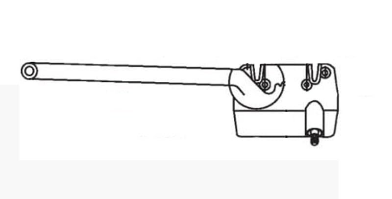 Casement Window Operator Left Hand Sill Mount Single Arm Bronze 9-1 2