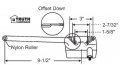Casement Window Operator Left Hand Sill Mount Single Arm Bronze 9-1 2