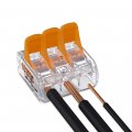 Wagoa 3 Conductor 6mma Lever Connecting Terminal 221-613 Pack Of 30 Orange 