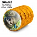 Sloth Family Butterflies Valve Stem Caps For Tire Rim Wheel Aluminum Yellow