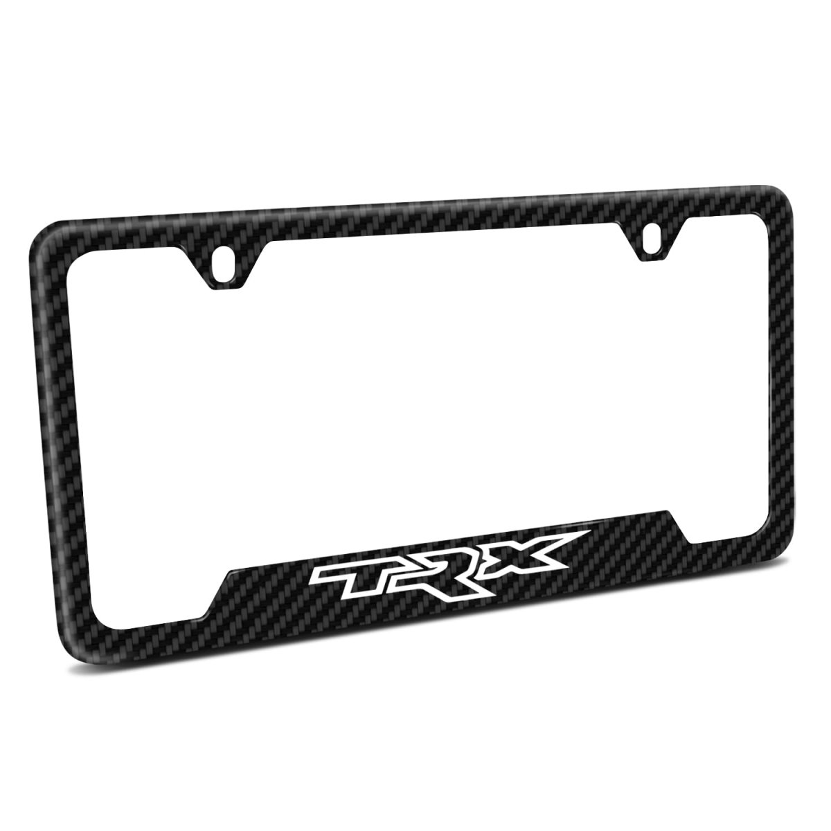 Ram 1500 Trx Black Carbon Fiber Texture Abs Plastic 50 States License Plate Frame Official Licensed