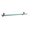 Allied Brass Ma-1 22-abz 22 By 5-inch Single Glass Shelf 