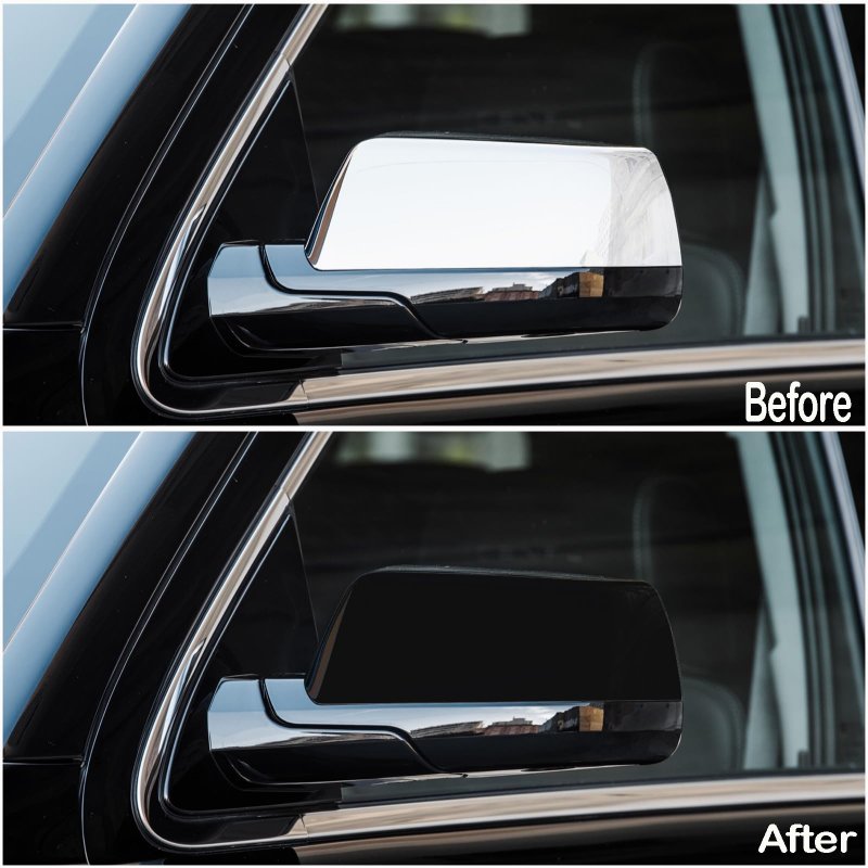 Gloss Black Side Mirror Cover Caps For 2015 2020 Chevrolet Suburban Tahoe Gmc Yukon Xl And 2019 Cadillac Escalade Pair Part