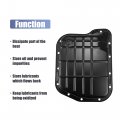 X Autohaux Transmission Oil Pan For Dodge Ram 1500 2500 3500 Durango Dakota 52118780ac 52118780ad Engine Lower Sump Black