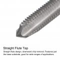 Uxcell Tap Bit Sets M6 X 1 H2 Straight Flute Machine Thread Milling 150mm Extra Long 6mm High Speed Steel Hss Twist Drill