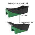 Motorhome Curved Leveler Rv Leveling Blocks 2 Packs For Dual Axle Tandem Wheel Travel Trailer Include Ramp Chock Rubber Mat 1 T