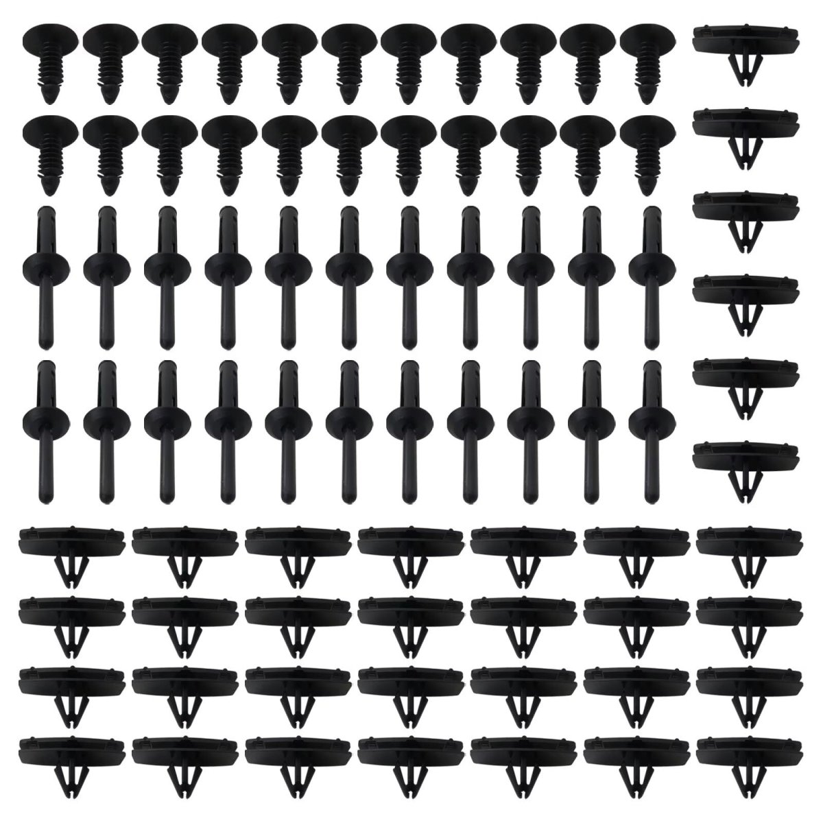 Version 11609 25 78pcs Full Fen-der Flare Hardware Clip Mounting Kit For 2007-2011 Jeep Wrangler X Sport Utility 2-door 3 8l
