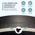 Version 11609 25 78pcs Full Fen-der Flare Hardware Clip Mounting Kit For 2007-2011 Jeep Wrangler X Sport Utility 2-door 3 8l