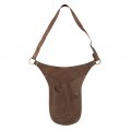 Creative Co-op Leather Tool Pouch With Adjustable Strap And 3 Pockets Brown Misc Textiles 14 L X 18 W 0 H 