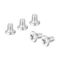 M1 4-0 3 X 2mm 20pcs Flat Round Head Screws 304 Stainless Steel Phillips Drive Machine Hardware Fastener For Furniture 