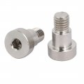 Uxcell 304 Stainless Steel Hex Socket Shoulder Bolt 12mm Dia 10mm Length M10 Thread 5pcs