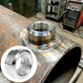 3 8 Npt Female Aluminum Weld-on Bung Fitting Pack Of 2 6061-t6 Alloy With Stepped Design For Easy Mounting Ideal Valve Covers 