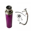 Wgl Performance Exhaust System Muffler For Gy6 139qmb Qmb139 1p39qmb 4 Stroke 49cc 50cc Scooters9 Purper 