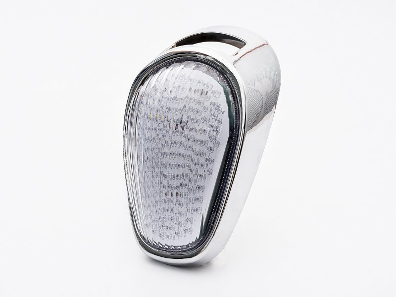 Bright2wheels Motorcycle Led Tail Light With Turn Signals For 04-10 Vn2000 Vulcan 2000 White