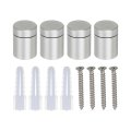 4 Pcs 0 51 X 6 Standoff Screws Aluminum Alloy Wall Mount Sign Mounting Hardware Kit With 4pcs For Hanging Acrylic Glass Signs 