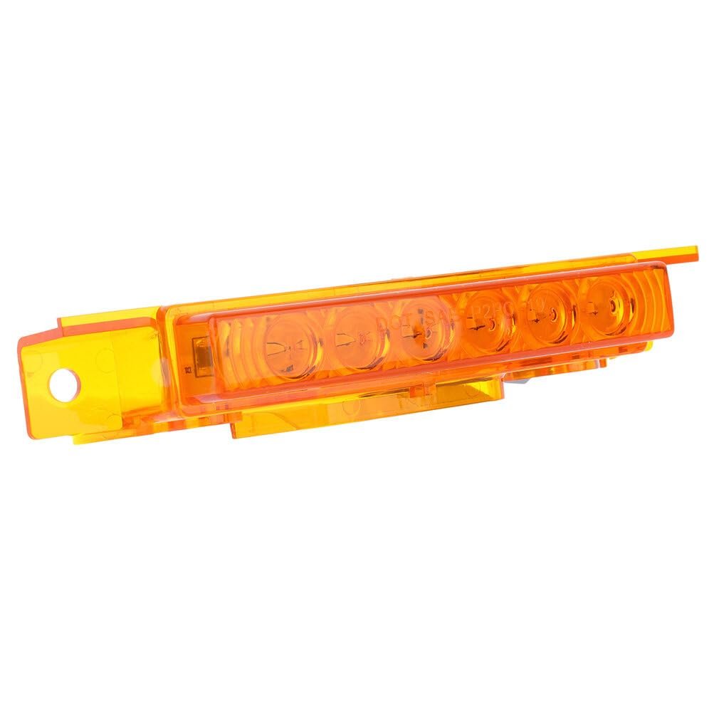 5 Pack Led Cab Marker Roof Running Lights Amber For Volvo Vnl 2003 To 2019 Waterproof Side Trailer Clearance Surface Mount Abs