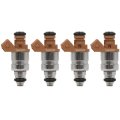 4pcs Fuel Injectors For 2011 2015 Chevrolet Matiz And 2004 2010 Pontiac Replace Fj1314 96620255 4 Hole Gas