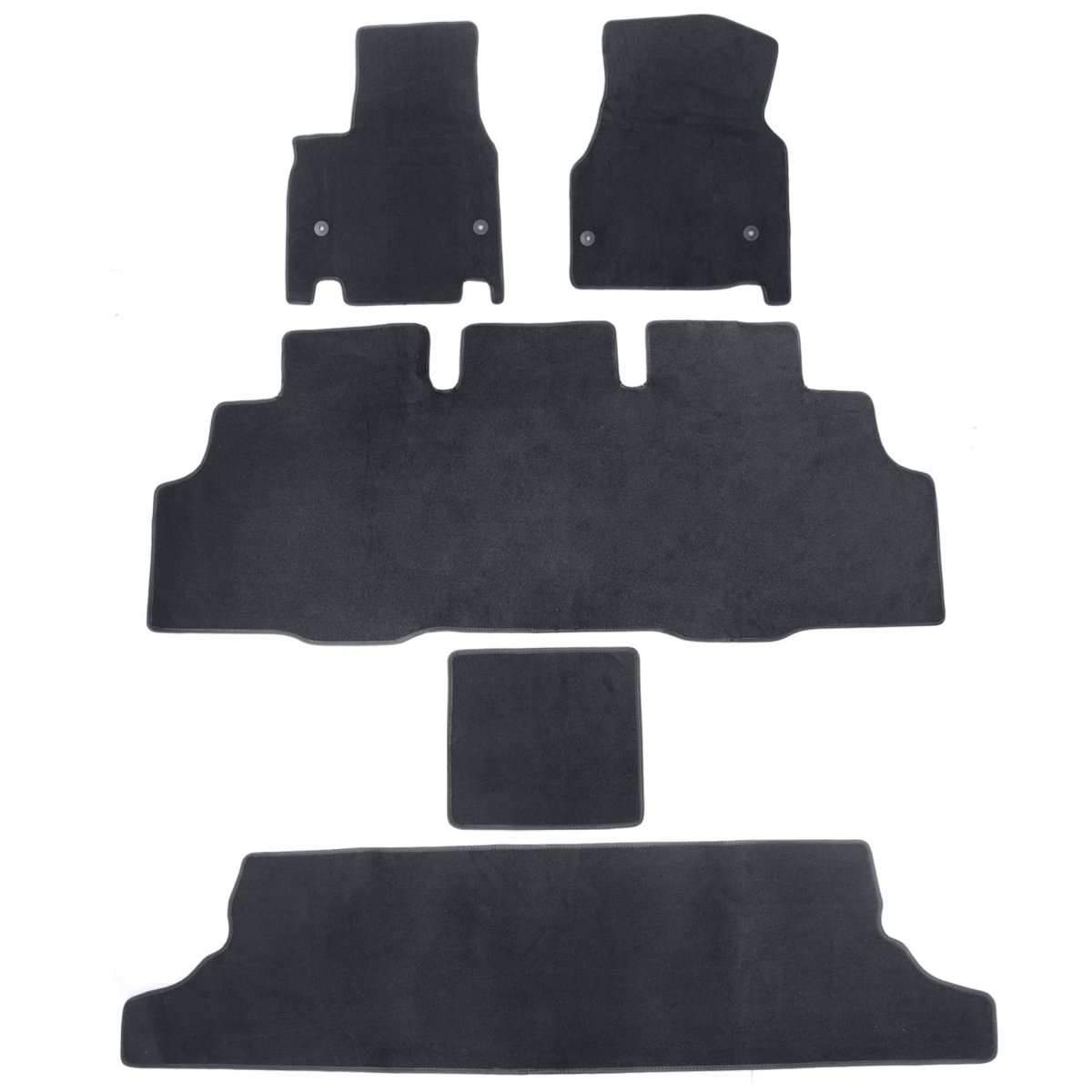 Velour Floor Mats For Chrysler Pacifica 2017 2025 And Voyager 2020 Custom Fit Front Rear 2nd Row Anti Slip Rubber Backing 5