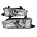 Chrome Housing Oe-style Headlight Headlamp Assembly For 1997-1999 Subaru Legacy Driver Passenger Side 