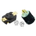 Nema L6-20 Plug And Receptacle Set Rated For 20a 250v 3-wire 2 Pole Cul Listed 