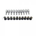 Httmt Mt215-019- Windshield Spike Bolts Nuts Screw For Yamaha Kawasaki Ducati Suzuki Silver 
