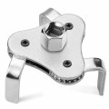 Bolaxin Universal Adjustable Oil Filter Wrench From 2-1 2 To 4 5 3 Jaws Tool Set Remover Socket Silver 