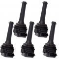 Ocpty Set Of 5 Ignition Coils Compatible Oe Uf341 Fit For Volvo C70 S60 S70 S80 V70 Xc70 Xc90 1999-2009
