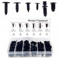 Polarlander 146pcs 6 Kinds Universal Mixed Trunk Boxed Buckle Car Ceiling Fixed Clamp Rivet Fastener Clip With Box