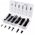 Polarlander 146pcs 6 Kinds Universal Mixed Trunk Boxed Buckle Car Ceiling Fixed Clamp Rivet Fastener Clip With Box