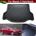 Car Boot Pad Cargo Mat Liner Cover Trunk Pretect Tray Floor Custom Fit For Mazda 3 Hatchback 2014 2015 2016 2017 2018