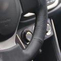 Mewant Customized Black Artificial Leather Car Steering Wheel Coverfor Suzuki Swift 2011-2017 Vitara 2015-2019 Celerio Sx4