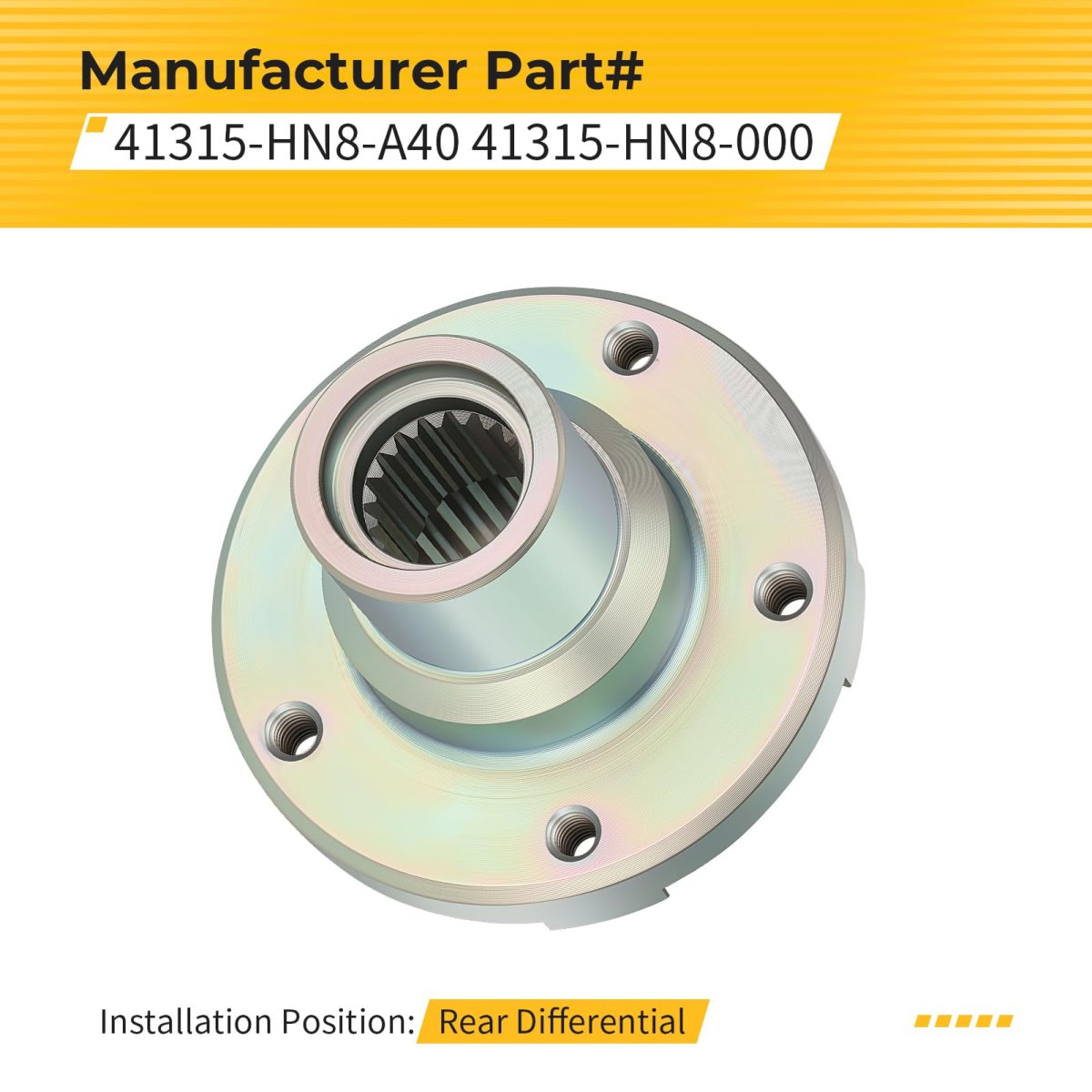 Rear Differential Pinion Joint For Honda Rancher 420 Trx420fpa Fa 2009-2014 Rincon 650 Trx650fa Fga 2003-2005 680 Trx680fa