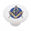 Gotham Decor Freemason Ceramic Drawer Knob 