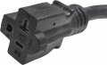 Hqrp 2-pack 12awg 15 Amp Household Ac Plug To 20 T-blade Adapter Converter Cord 125v Nema 5-15p 5-15r 5-20r 20amp Power Cable