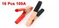 Uxcell 16 Pcs 100a 70mm Battery Clips Crocodile Alligator Test Clamps