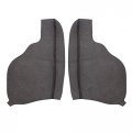 Newyall Set Of 2 Left Driver And Right Passenger Side Door Armrest Black Synthetic Leather Cover