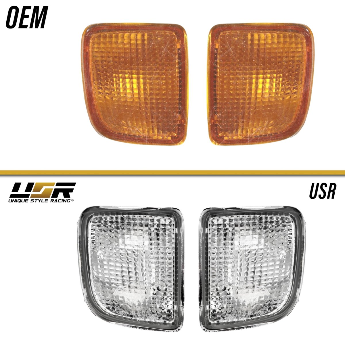 Usr 98-00 Tacoma 4wd Bumper Lights A Front Turn Signal Lamps Left Right Pair For 1998-2000 Toyota 4x4 Pickup Prerunner 2wd