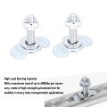 M8x40 Threaded Stud Nut Fitting L Track Double Lug Tie Down For Truck Bed Trailer Cargo Pickup Rv Atv 6000 Lbs Silver