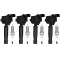 Fits 2003-2005 For Mercedes-benz C230 1 8l L4 Ignition Coil Packs 3-pins Uf555 Coils With 4 Iridium Spark Plugs Pack