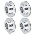 4pcs Timing Belt Pulley Aluminum Idler Xl40 Teeth 1 25mm Bore For 10mm Width Belts 3d Printers Cnc Machines Industry 