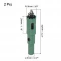 Uxcell Bi-metal Hole Saw 5 8 16mm Hss High Speed Steel Cutter Drill Bit For Cutting Metal Wood Plastic Pvc Board 2pcs