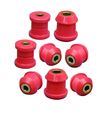 Prothane 8-203 Red Front Upper And Lower Control Arm Bushing Kit 