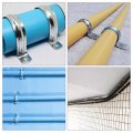 23mm 0 9 Rigid Pipe Strap 2 Holes Tube Straps 201 Stainless Steel Tension Clip Clamp 16pcs