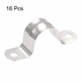 23mm 0 9 Rigid Pipe Strap 2 Holes Tube Straps 201 Stainless Steel Tension Clip Clamp 16pcs